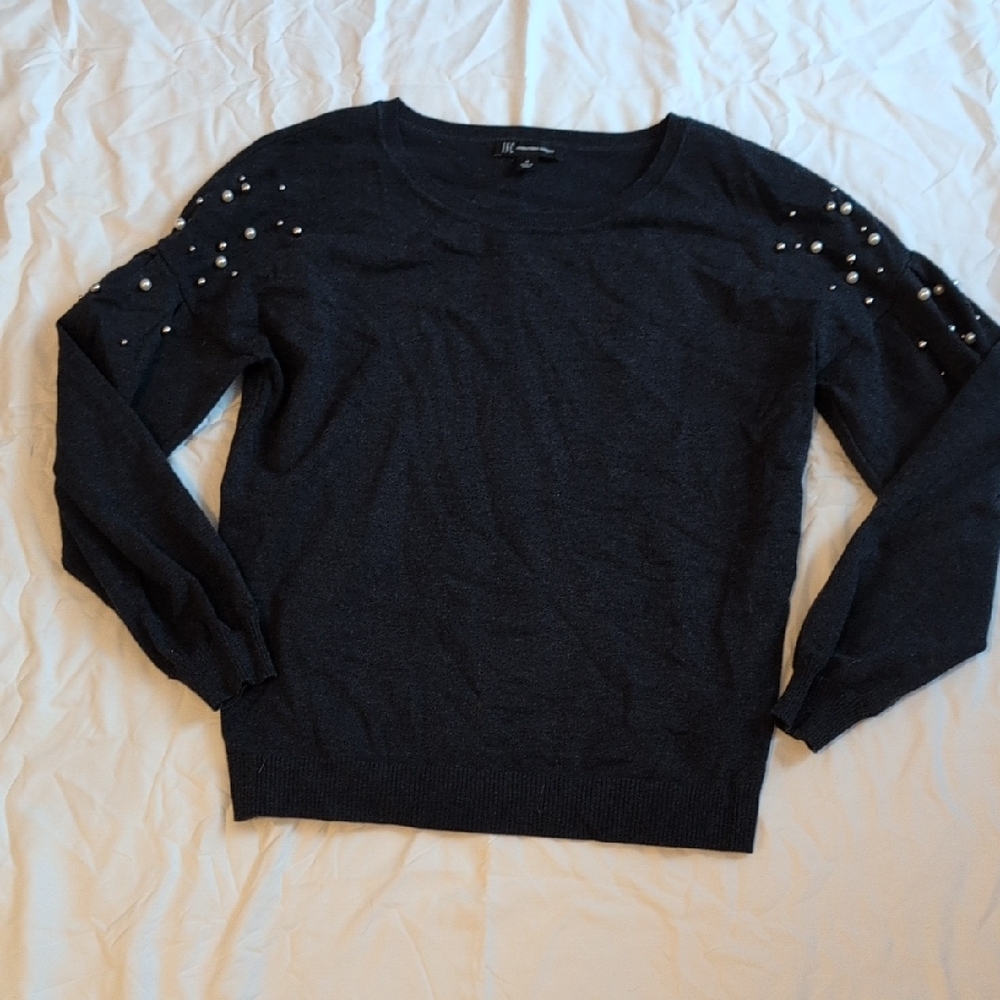 INC Sweater with Pearl Accents - Medium